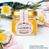 25ml Small Honey Jar Wedding Gift Guest Mini Glass Pot with Lid for Jam Label Sticker Bottles Container Storage Lots Wholesale 2