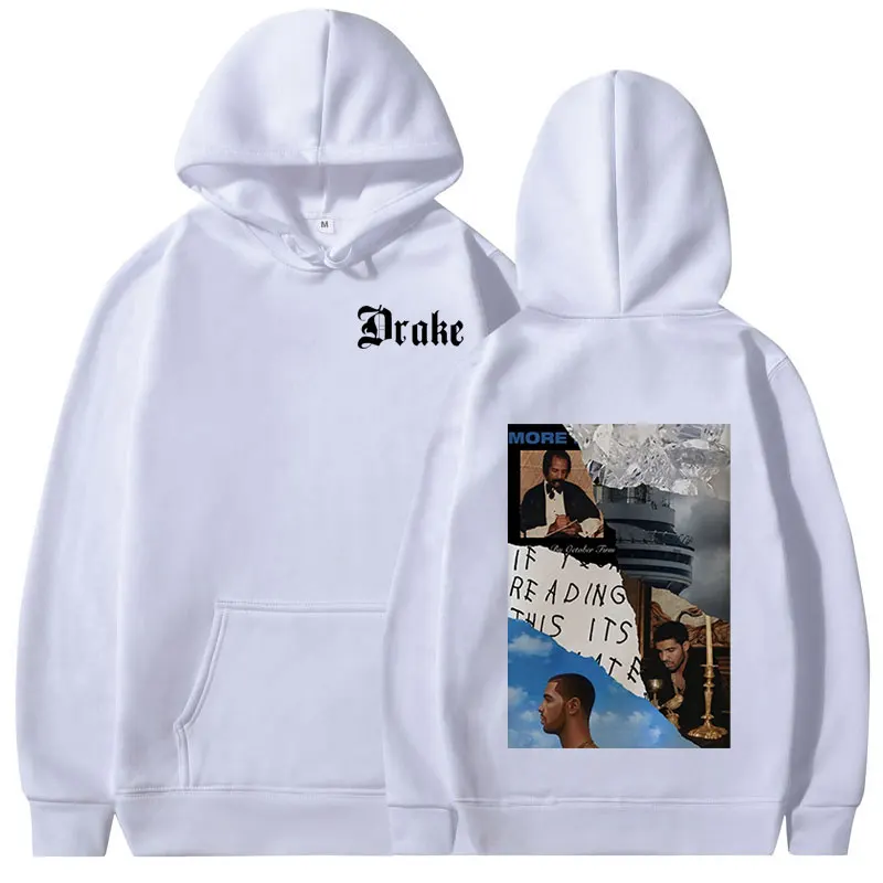 Rapper Drake Music Album Cover Graphic Hoodies Men's Women's Fashion Hip Hop Vintage Sweatshirts Autumn/Winter Fleece Pullover