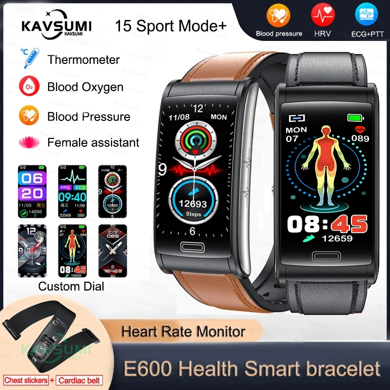 

2023 New Blood Glucose Monitor Health Smart Watch Men ECG+PPG Blood Pressure Measurement IP68 Waterproof Sport Ladies smartwatch