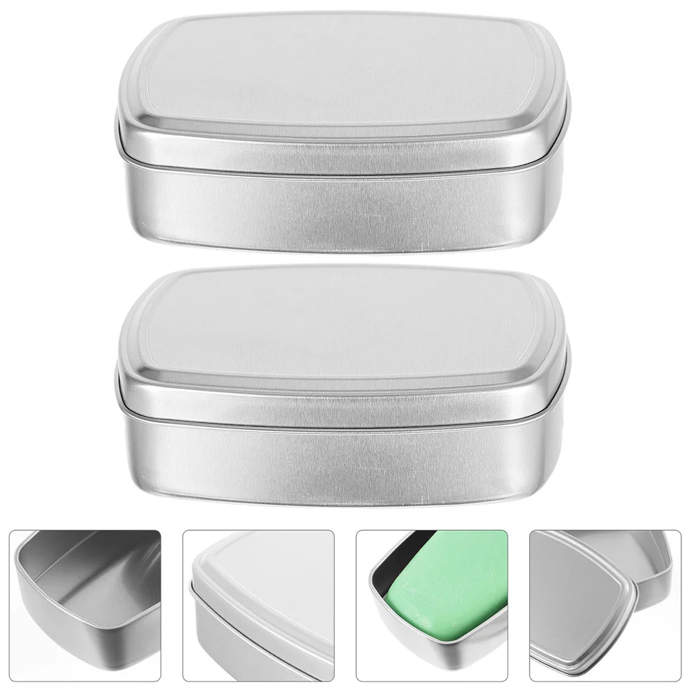 

Travel Portable Soap Boxes Aluminum Soap Boxes Waterproof Soap Case Dishes Soap Container Holder Bathroom Sealed Soap Case