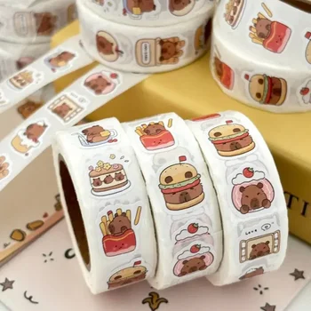 Cute Capybara Sticker Roll 1
