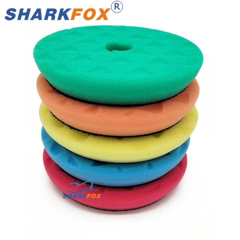 Triangle Foam Sponge Polishing Pads Round Shape 5/6inch For DA/RO/GA Machine