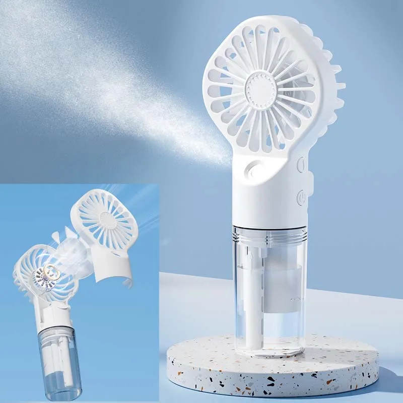 The new F3 Handheld Spray fan Large Wind Humidifier Spray Water Refill Fan Mini Handheld fan is easy to carry 2