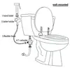 1/2inch 7/8 inch 1/4PCS Handheld Bidet Toilet Hand Faucet Sprayer Hanging Base Hook Head Hose Shower Adapter Diverter Set 2