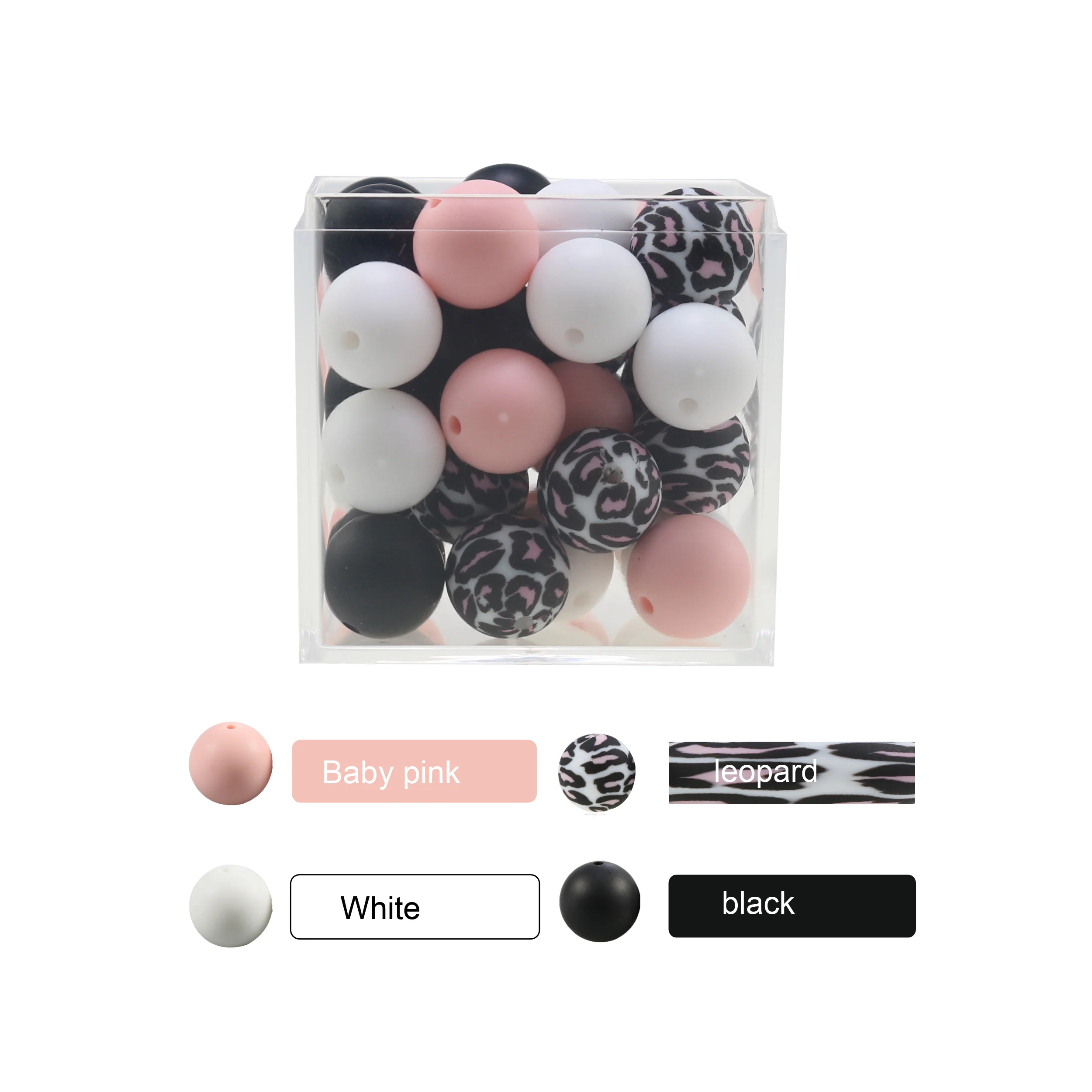 lava beads 100pcs/Lot 10mm/12mm/15mm/20mm Silicone Round Beads Food Grade Teether Beads Baby Chewable Teething Beads For Diy Necklace beads for bracelets