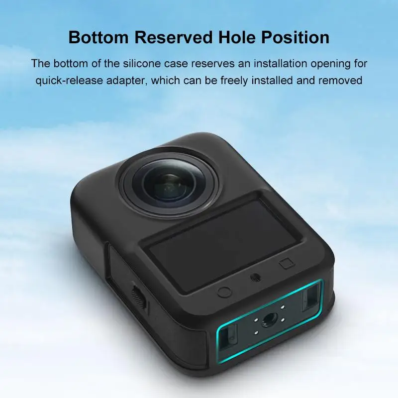 PULUZ for DJI Osmo 360 Silicone Body Protective Cover with Lens Cover