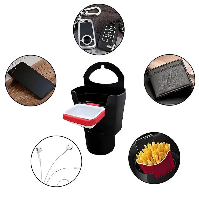 

Sauce Holder For Car Storage Box Drink Coffee Bottle Organizer Food Tray Rack Basket Dipping Sauce Car Interior Car Accesories