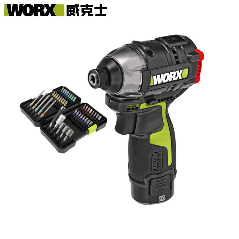 Шуруповерт ударный WORX WU132 12 В 140 Нм 4000ipm 42 шт. |