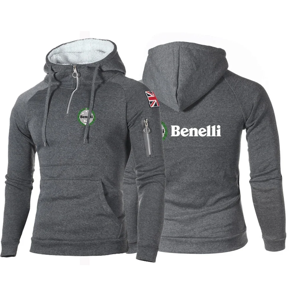 

Benelli 2023 Men's Spring And Autumn New Brand Printing Sportswear Fashion Casual Slim-fit Comfortable Fitness Hoodie Clothing