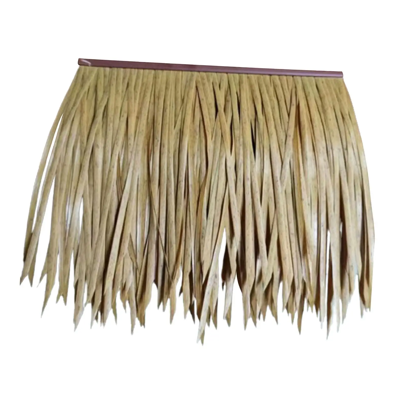 DIY Artificial Grass Thatch Roofing 50x50cm PETG Material for Indoor Outdoor Occasion Decorative Stylish Bar Hut Grass