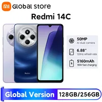 Global Version Xiaomi Redmi 14C Smartphone 6.88'' 120Hz Display MediaTek Helio G81-Ultra 5160mAh Battery 50MP AI Dual Camera 1