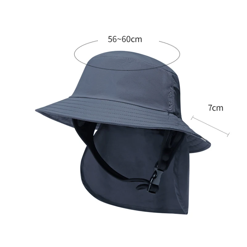 360° Protection Summer Hat UPF50+ Seaside Beach Sunscreen Surfing Hat Big Brim Ultra Light Outdoor Fishing Gardening Sun Hat