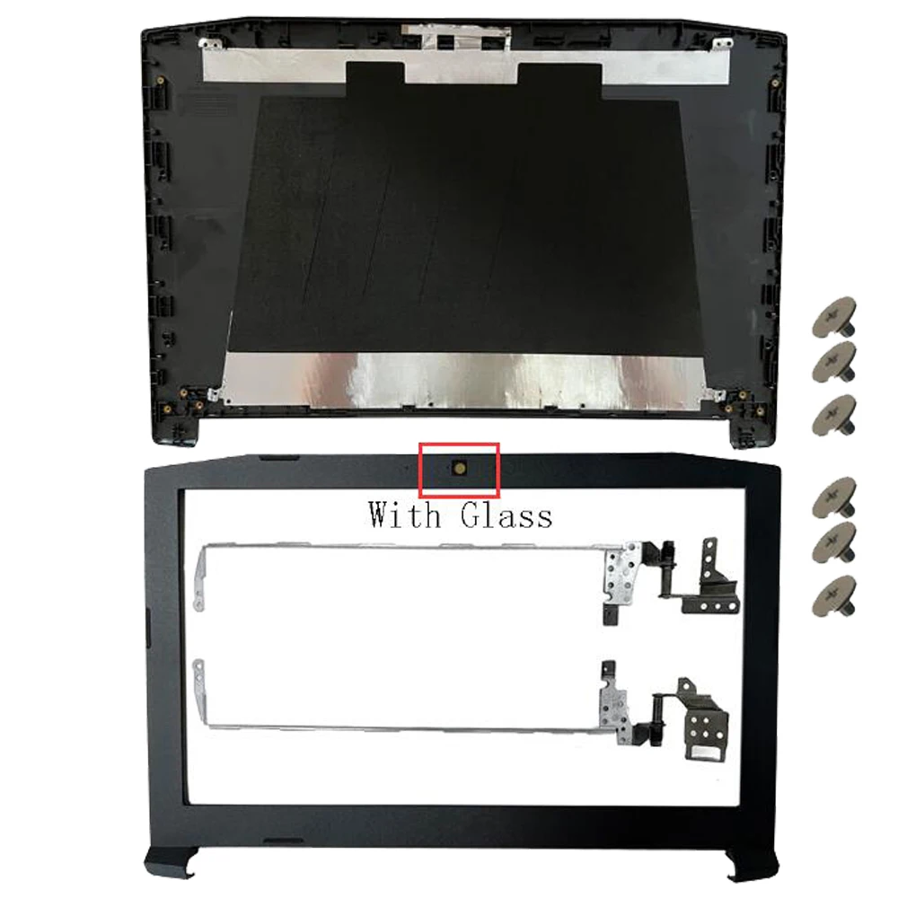 Capa Nova para Acer Nitro Tampa Traseira Moldura Palmrest Superior Dobradiças An51542 An515-41 An51551 An515-52 An515-53 An51531 N17c1