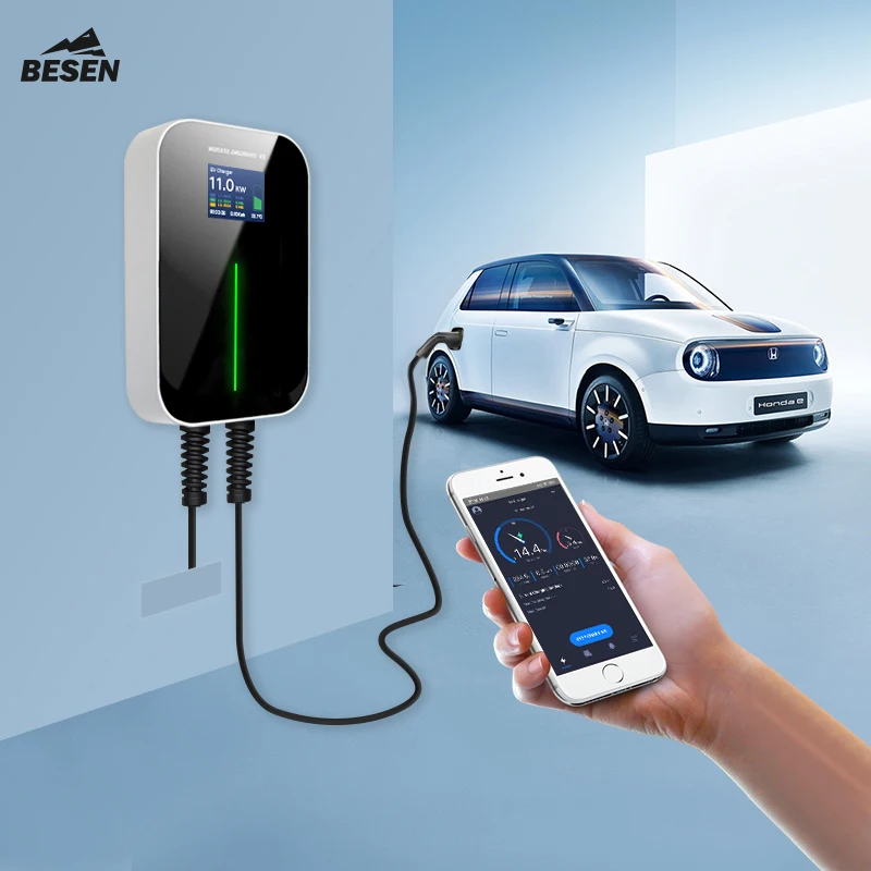 3 Fase Ac Casa Di Ricarica Caricabatteria Da Auto 11Kw Ev Wallbox Con App