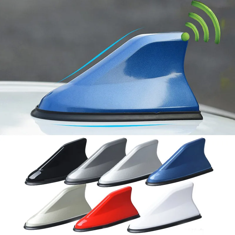 Car Radio Antenna Car shark fin antenna second generation antenna tail with signal radio decoration without punching car accessories