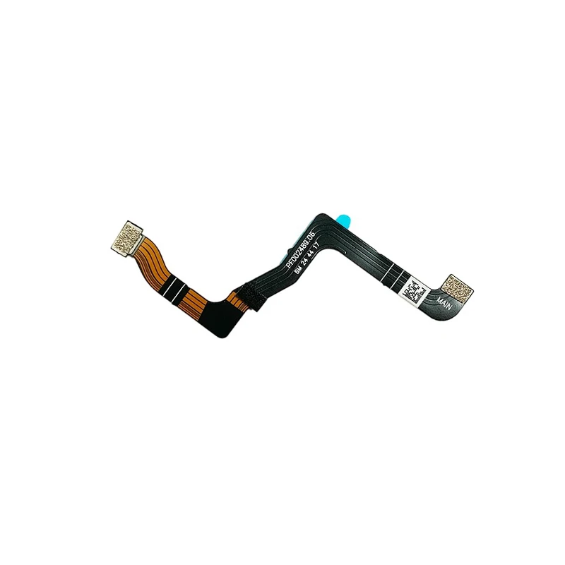Installation du câble plat à ruban sur le cardan DJI Flip, connecteurs alignés, pièce de rechange drone flexible.