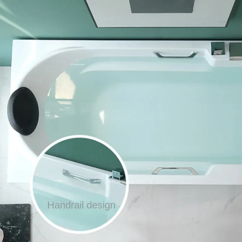 Acrylic Tub Home Bathroom Surf Massage Adult Bathtub Small Apartment Independent Constant Temperature Portable Tubs For Bathing 5
