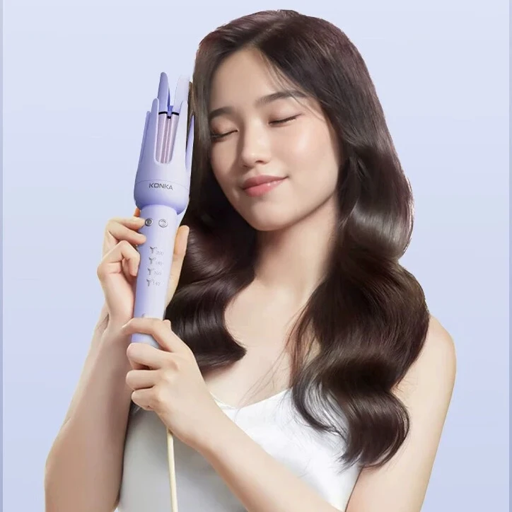 Automatic Hair Curler 32MM Auto Rotating Ceramic Hair Roller 4-Speed Adjustable Fast Heating Styling Tools Professional KONKA