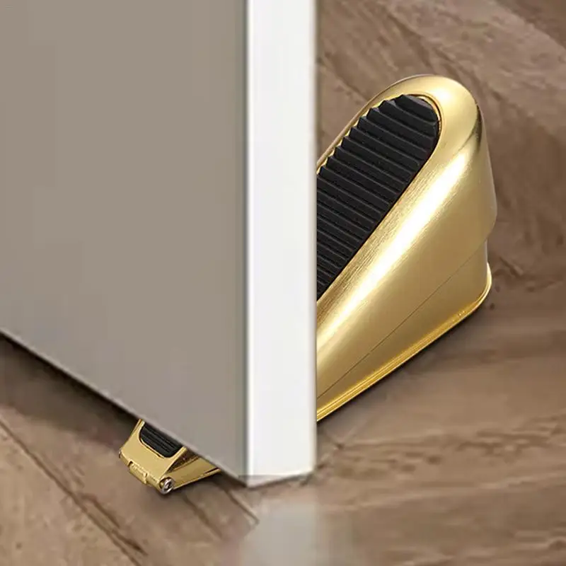 Anti-Collision Door Jammer No-Punch Door Holder Anti-Slip Thickening Windproof Moving Retainer for Metal Doors Double Doors