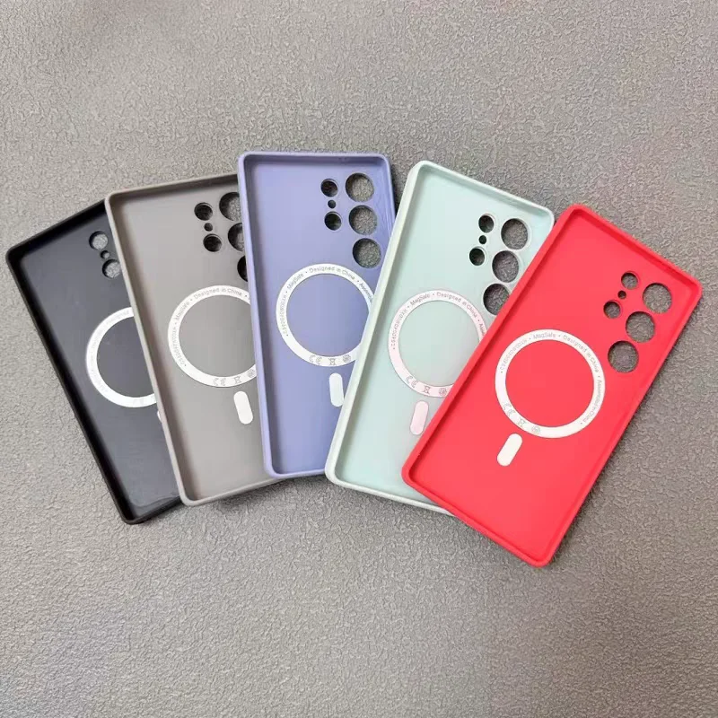 Samsung Galaxy S25 Ultra MagSafe-Compatible Silky Liquid Silicone Case