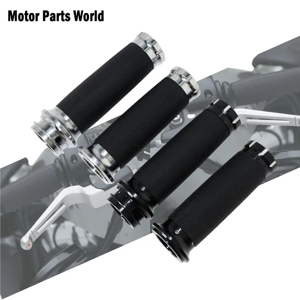 HDBUBALUS Poignées De Guidon électroniques De 25 Mm Pour Harley Touring Street Glide Road King Road Glide Electra Glide 2008-2021 Noir