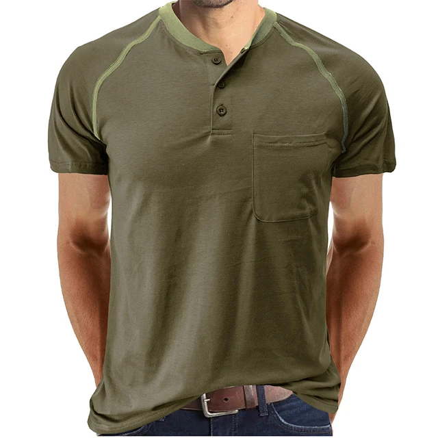 Polo de manga corta para hombre, camisa 2023 de algodón, ajustada, de Color  sólido, informal, 100% - AliExpress