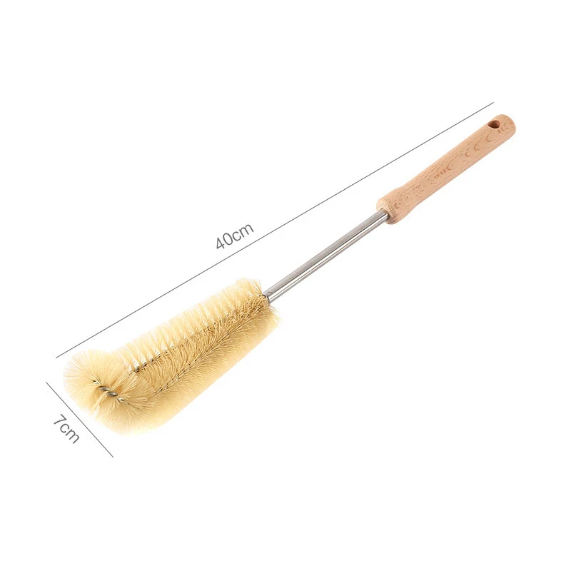 Wooden Bottle Cleaning Brush Long Handle For Stainless Steel Drink Bottles