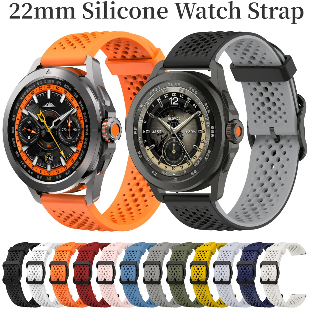 Breathable Silicone Strap for Smartwatches - Sport Edition