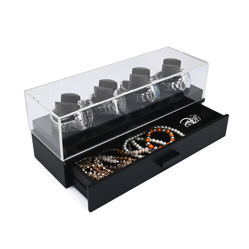 Wooden Jewelry Box Retro Style Luxury Watch Jewelry Box Organizer Display Showcases Storage Boxes Gifts Packaging Supplies
