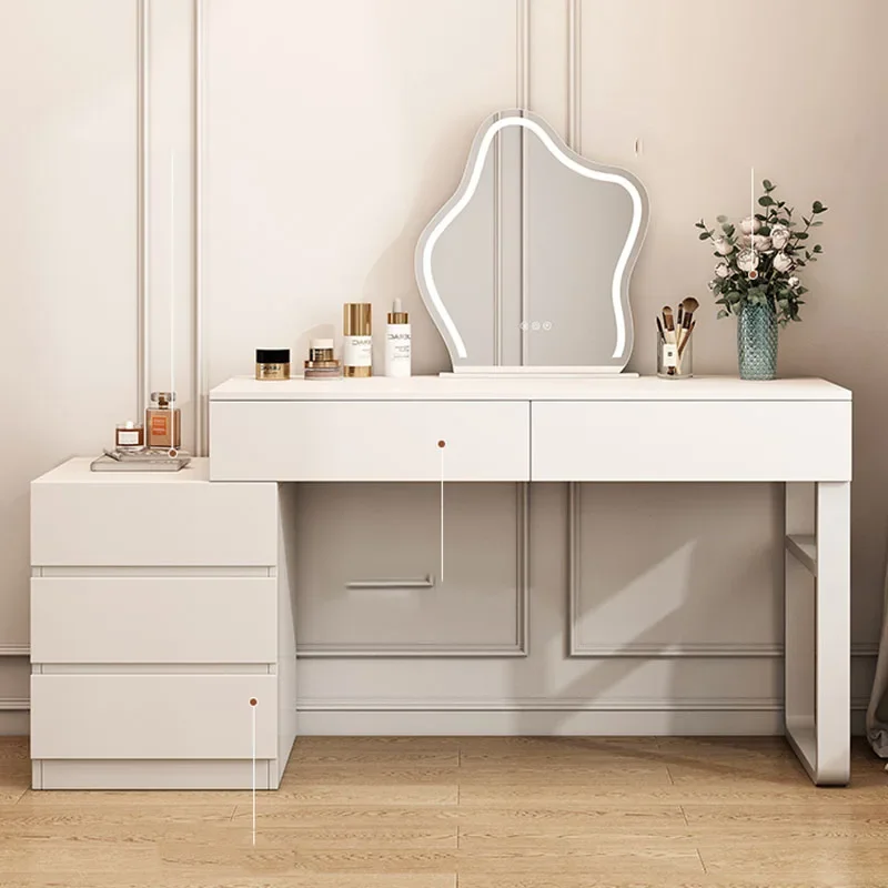 

Drawer Stool Dressing Table Mirror Organizer Bedroom Modern Dressing Table Makeup Wooden Tocador Maquillaje Furniture Makeup