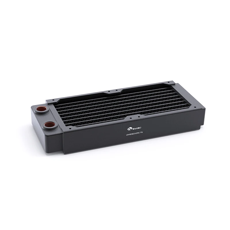 Radiador de Cobre 80 Mmx2 de Refrigeração de Água Preta de Bykski Dissipador de Calor de Cerca de 30 mm de Espessura 160 mm para o fã do Servidor 8cm Cr-rd80x2rc-tn - Imagem 6