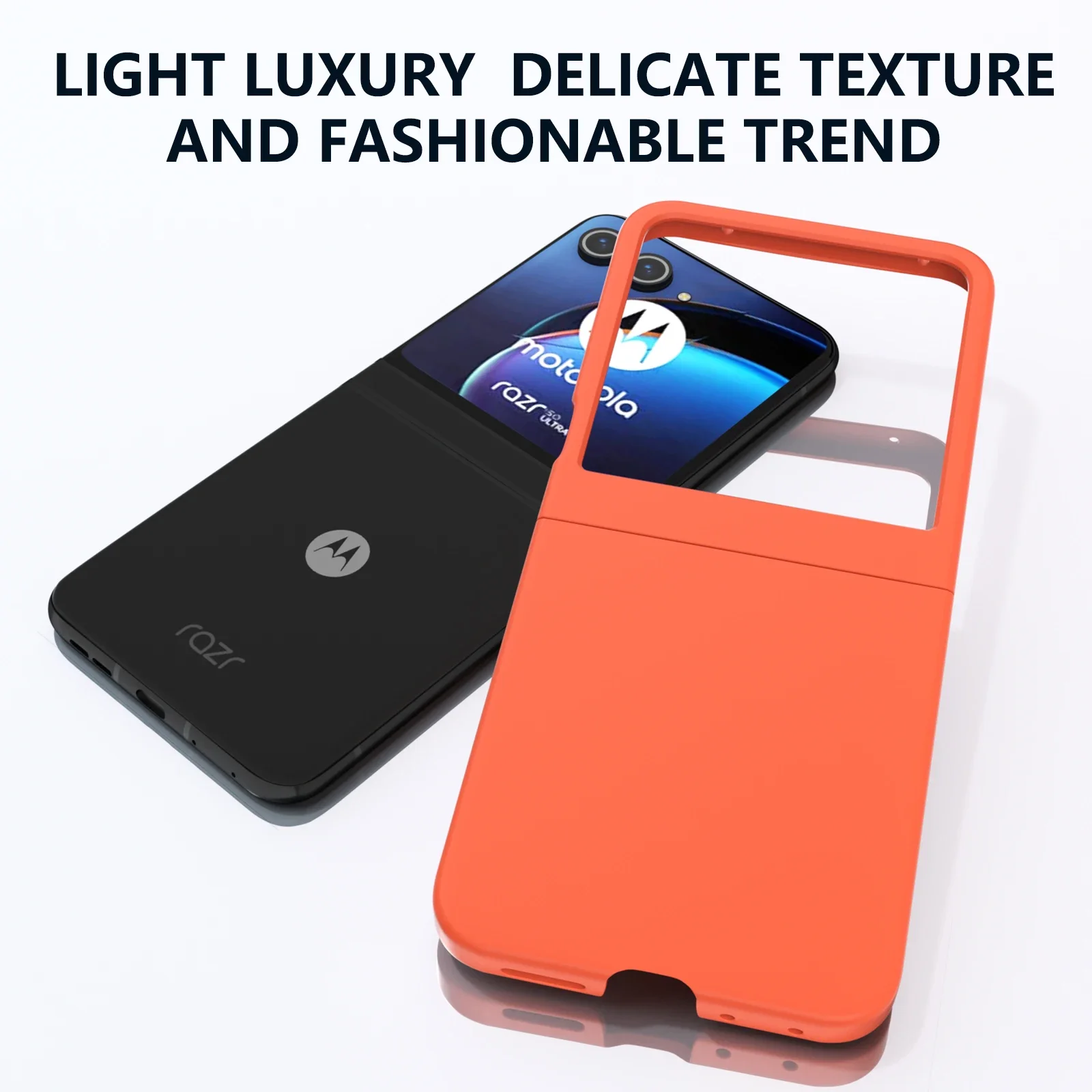 Luxurious Skin Feel Protective Case - Solid Color, 2-Piece Hinge Set, Anti-Scratch & Lightweight Cover