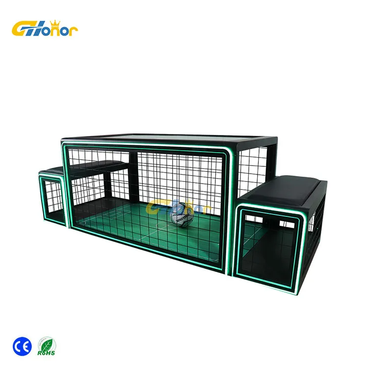 Funny Mini Child Playing Sport Under Table Soccer Sit Chair Kick Football Football Game Cage Equipment