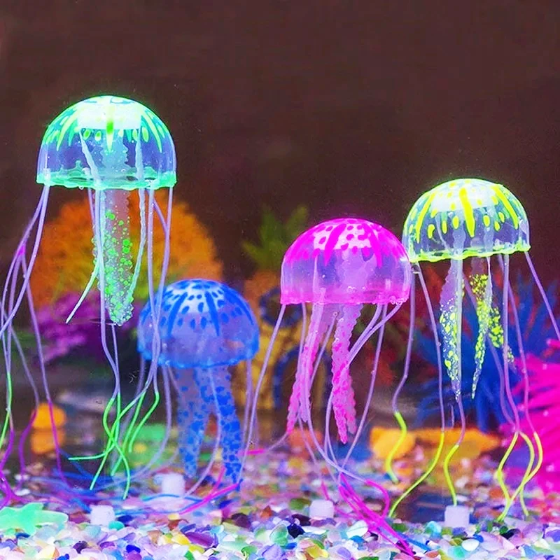 Aquarium Fluorescent Jellyfish Decor 1