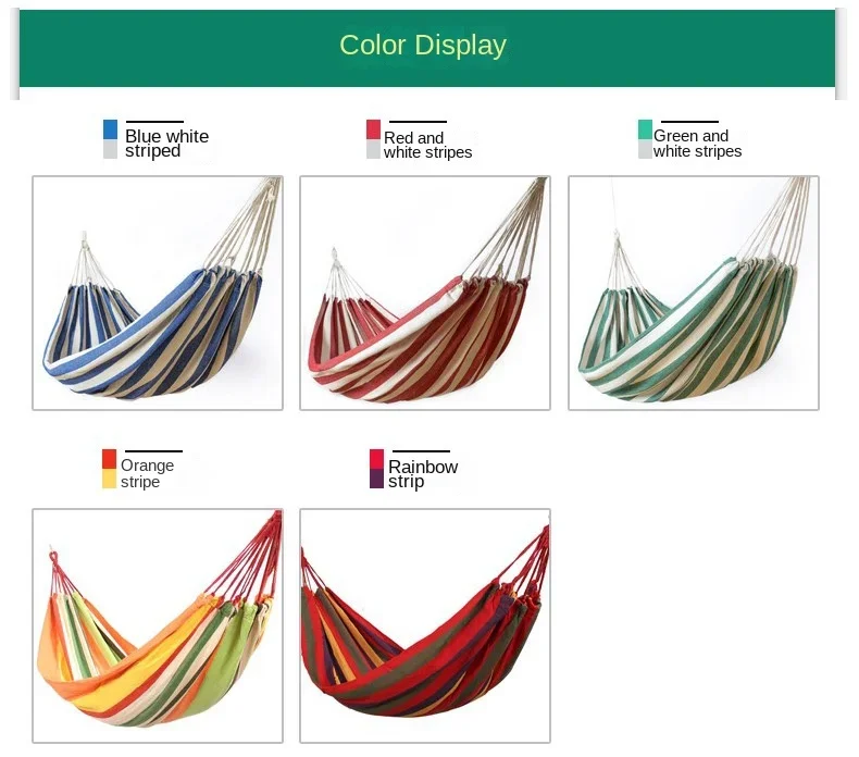 Garden Swing Hammock Canvas 200x80 cm 200x100 cm 200x150cm Single 2 Person Hanging Chair Outdoor Dormitory Camping camping hammock outdoor hammock swing hammock swing chair