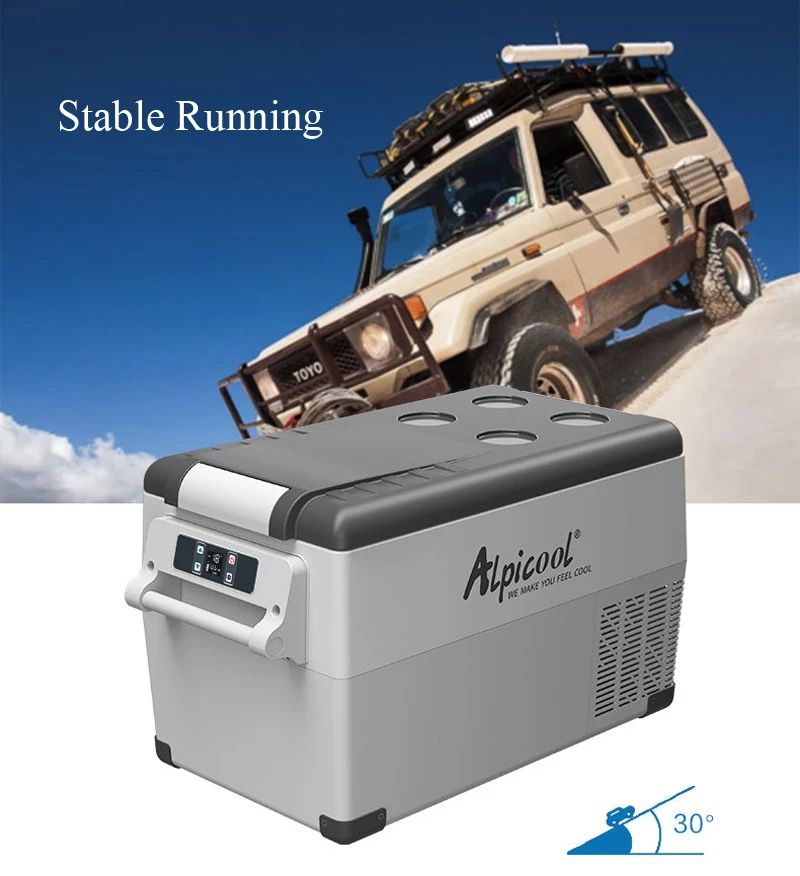 36/50/60L Alpicool Auto Car Refrigerator 12V Compressor Portable