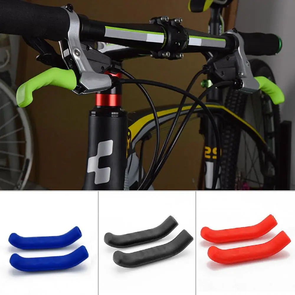 Brake Lever Silicone MTB Bike Folding Bicycle Handle Protective Cases Cover 2Pcs bicycle brake handle cover