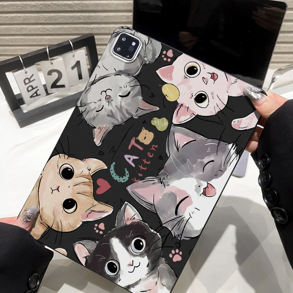 Frosted Tablet Case with Cat Lover Aesthetic - Exclusive Design & Premium Protection