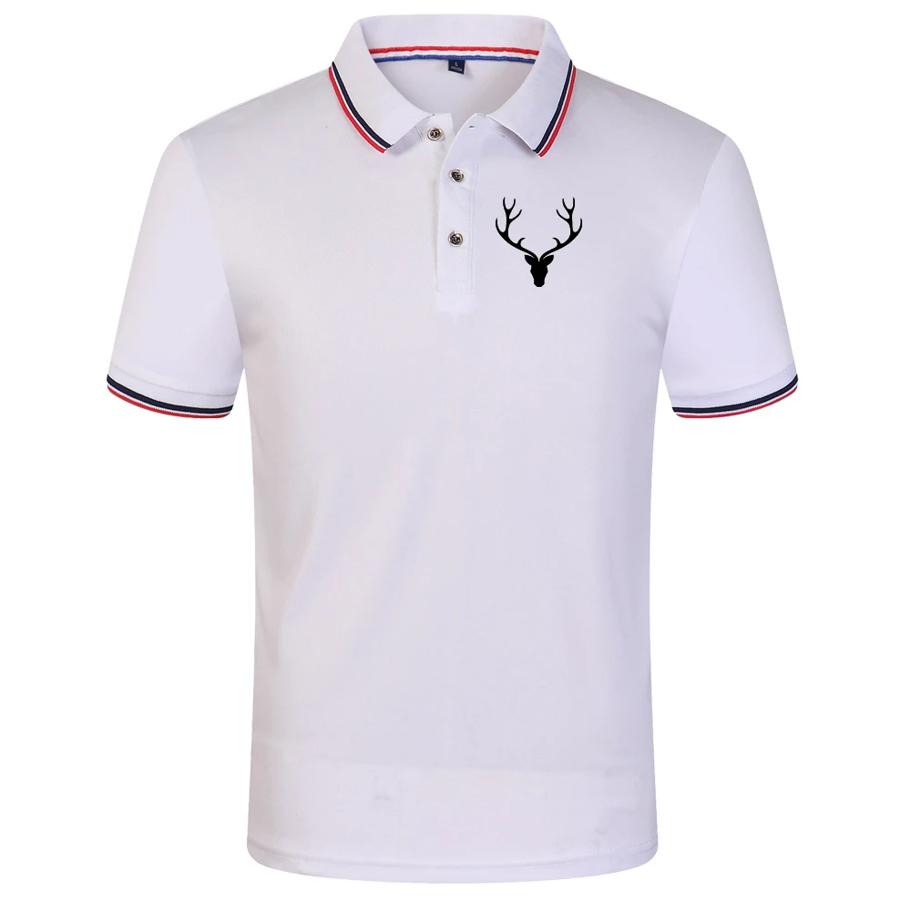 Sc6d743f4caac4c21987b41098ebe32b9f New Men's Summer Short Sleeve T-Shirt Casual Fashion Lapel Polo Comfortable Breathable Threaded Cuff Top