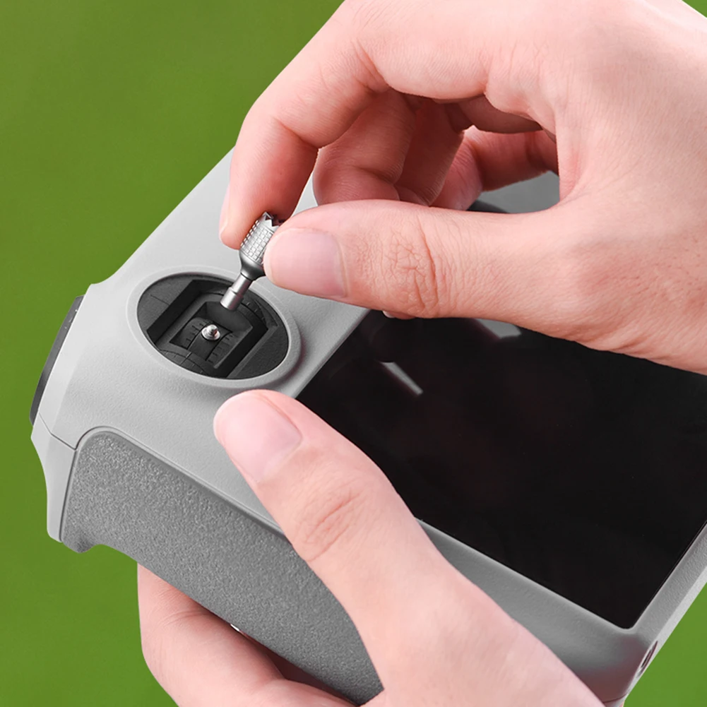 2 PCS RC Controller Sticks Aluminum Alloy Remote Controller Sticks Replacement Control Joystick Thumb Rocker for DJI Mini 3 Pro