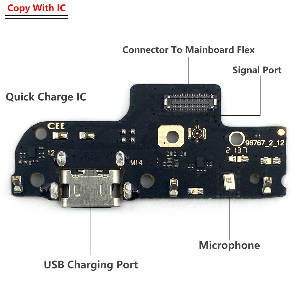 Placa de conector de carregamento USB com