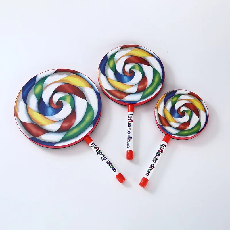 

1 Pcs Early Childhood Educational Toys Parent-child Teaching Aids Children's Percussion Instruments Drumming Toys Lollipop Drums