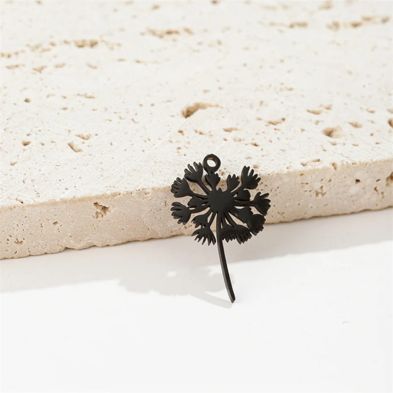 5 Teile/los Pflanze Löwenzahn Anhänger Charme Zu Machen Schmuck Mädchen Schmuckstück Diy Edelstahl Anhänger Charms Armband Ohrringe – Detail 7