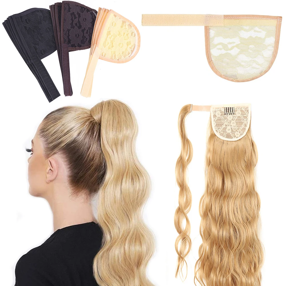 

3/5Pcs Hairnet Ponytail Nets Weaving Caps Wig Making Tools For Ponytail Puff Bun Nets Pony Tail Nets