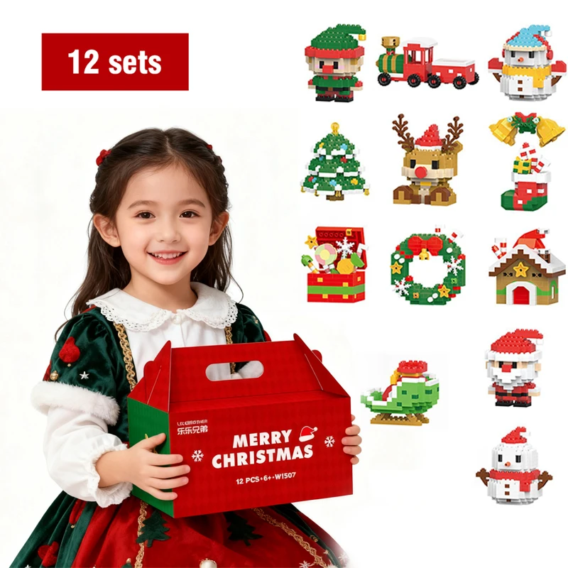 Christmas Building Blocks Santa Claus DIY Toys