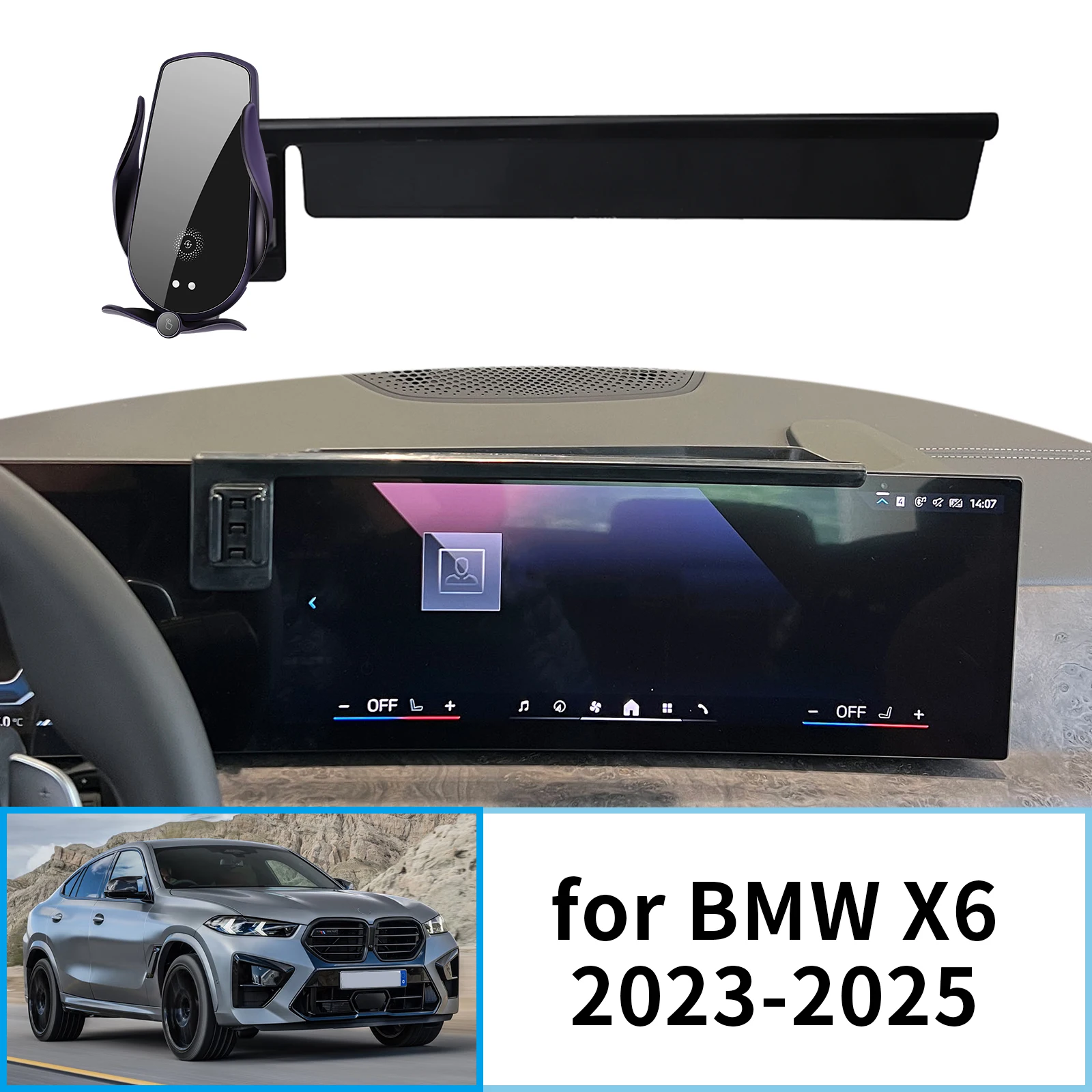 Car Mobile Phone Holder phone holder,mobile phone holder for BMW X6 G06 GPS Bracket Navigation Stand Auto Accessories