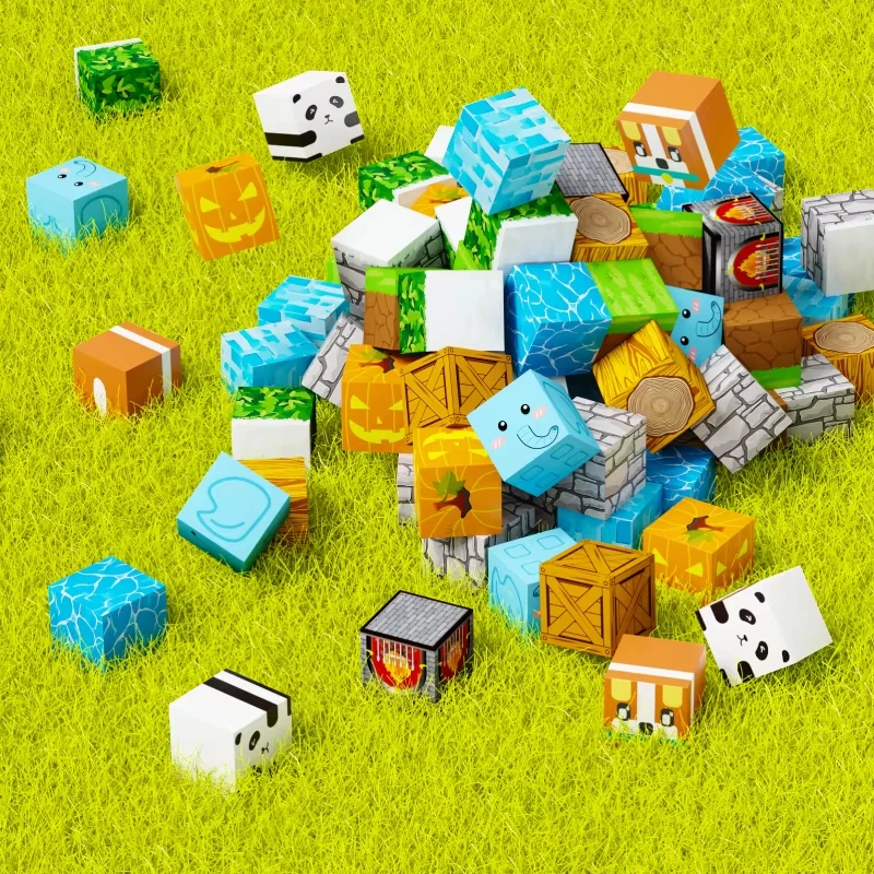 DIY Magnetic Building Block Set Home-Made Educational Toy Kit for Kids Creative Construction Playset 100PCS
