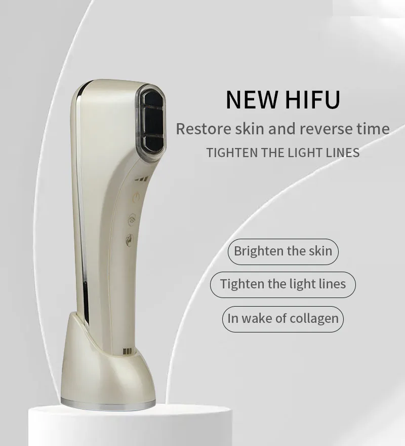 Hifu Machine for Face Portable Antiaging Mini Hifu Face Lifting Anti-Wrinkle Device Heated Warm Up Pro 7D HIFU Facial Machine