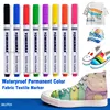 8Pcs Waterproof Permanent Color Fabric Textile Marker Pen For T Shirt Shoes Clothes Wood Stone DIY Art Graffiti Drawing Painting 1