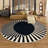 Modern Minimalist Round Carpet Abstract Art Decorative Rug Geometric Gradient Living Room Carpets Non-Slip Coffee Table Rugs 양탄자 3